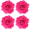 Atoden Hot Pink Rose Hair Clip, Flower Rose Clips for Hair, Hawaiian Floral Hair Pins Alligator Clips Brooch Mexican Decorative Headpieces for Women Girls Bridal Wedding Hair Accessories