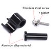 Farbetter 4 Pieces Bicycle Cable Guide, Hydraulic Brake Cable Housing Holder, Hose Wire Clips Clamps, Cable Grip, Black Alloy