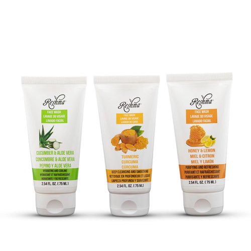 Reshma Beauty Pocket-Sized Face Wash Trio | For All Skin Types & Dull Skin | Gentle Face Wash For Daily Use