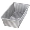 USA Pan Bakeware Aluminized Steel Loaf Pan, 5"D x 10"W x 3"H, 1.5 Pound