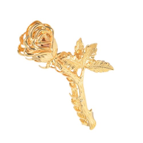 Hair Claw Clips Flower Hair Clips，4inch Metal Hair Clips For Womens，Exquisite Rose Flowers Hair Clips, Crystal Rose Hair Accessories Thick Hair For Women Girls Gifts