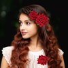 Topbuti 6 Pcs Rose Flower Hair Clip Rose Brooch Floral Hair Accessories for Woman Girls Flamenco Dancer Mexican Wedding Party Mother's Day Halloween Costume