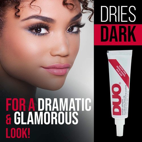 DUO Strip Lash Adhesive Dark Tone for False Strip Eyelash, 0.5 oz, 1-Pack