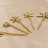 5 PCS Stars Hair Bobby Pins for Women Silver Gold Snowflake Hair Clip Crystal Rhinestones Hair Accessories for Holiday Wedding Birthday Bridal Prom Hairpin