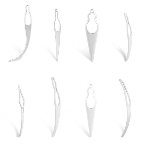 Abeillo 8PCS Interlocking Tool for Locs, Silver Sisterlock Retighten Tool, Loc Repair Tool, Interlocking Tool for Locs, 6 Type Sisterlock Crochet Needle Set for Hair Repair Dreadlock Tightening