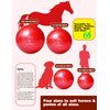Harrison Howard Mega Horse Play Ball Anti-Burst Giant Horse Ball Horse Soccer Ball 22 Inch-Scarlet Red