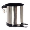 Melody Jane Dolls Houses House Miniature 1:12 Scale Kitchen Accessory Stainless Steel Pedal Bin