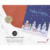 Papyrus Holiday Cards Boxed with Envelopes, Happy and Peaceful Season, Snowmen (20-Count)
