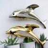 Jaczora 2 PCS Dolphin Hair Clips for Women, Metal Claw Clips for Thick Hair Elegant Barrettes Strong Hold Hair Clamps Non Slip Hair Catch Jaw
