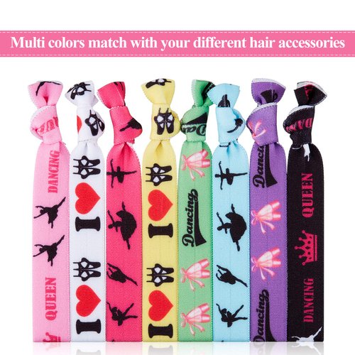 32 Pieces Ribbon Hair Ties Derby Hair Accessories Sports Elastic Ribbon Tie Gifts Mexican Festival Hair Accessories for Derby Horse Racing Decor Girls Women