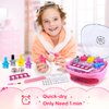 Shemira Nail Polish Kit For Girls Ages 7-12 Years Old, Nail Art Toy For Girls 5 6 7 8 9 10 11 12 Years Old, Nail Art Studio With Pink Nail Dryer For Girls, Christmas Birthday Gifts For Girls 5-7 8-10