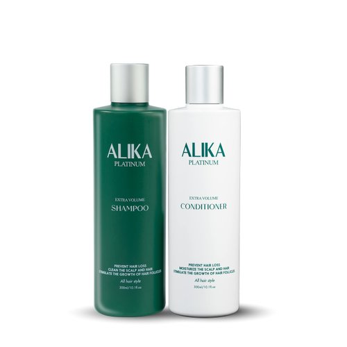 ALIKA Hair Growth Shampoo And Conditioner Set For Women, Men, Scalp Treatment for Hair Growth, Suitable For Dry, Oily, Normal Scalp, 300 ml each bottle