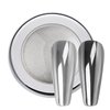PrettyDiva Chrome Nail Powder - Silver Mirror Effect Nail Powders, Highlight Metallic Chrome Powder for Nail Art
