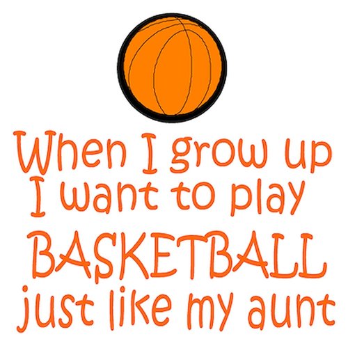 CafePress Basketball...Just Like AUNT Infant Bodysuit Infant Bodysuit Baby Romper