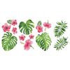 RoomMates RMK3904SCS Tropical Hibiscus Flower Peel and Stick Wall Decals