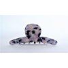Lavender black and mixed color marbled design hair claw clip for fine, thin hair