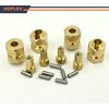 HOPLEX Brass 7mm RC Wheel Hex Hub Spacer with 9.5mm Offset Extension 4Pcs Hex Drive Adapter for AXIAL SCX24 Upgrades Accessories 1/24 RC Crawler Car¡­