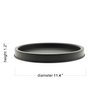Elegant Black Round Serving Tray - Modern Farmhouse Home Decorations, Multipurpose Ottoman Tray, Perfect for Coffee Table Centerpieces