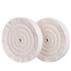 SCOTTCHEN Extra Thick Buffing Polishing Wheel 6 inch (70 Ply) for Bench Grinder Tool with 1/2" Arbor Hole 2 PCS