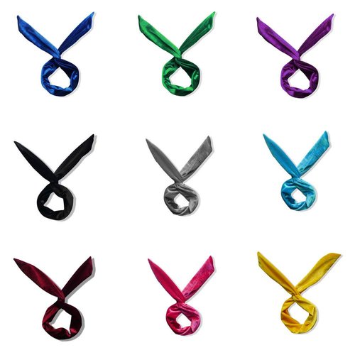 LOVEF 5 Pcs Velvet Wire Headband Girls Women Multi-function Bunny Rabbit Ear Hair Band Head band Sweet Multi-Styles Headband Head-tie Twist,Assorted Color (5 Pcs)