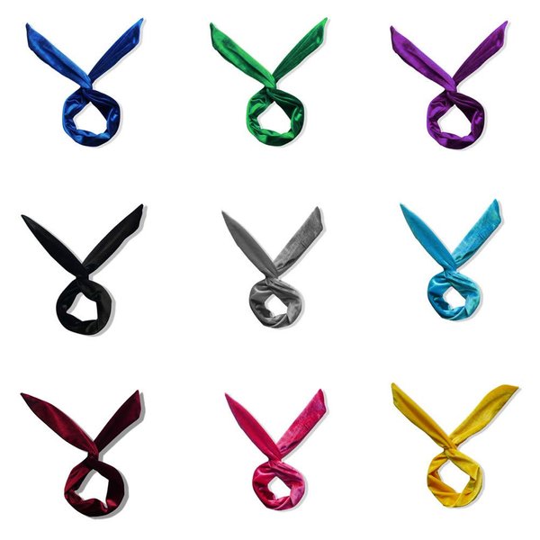 LOVEF 5 Pcs Velvet Wire Headband Girls Women Multi-function Bunny Rabbit Ear Hair Band Head band Sweet Multi-Styles Headband Head-tie Twist,Assorted Color (5 Pcs)