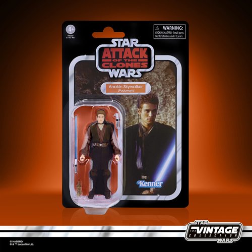 STAR WARS The Vintage Collection Anakin Skywalker (Padawan) Toy, 3.75-Inch-Scale Attack of The Clones Action Figure Kids 4 and Up, Multicolored (F5633)