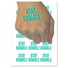 Stay Humble Drop Shadow Temporary Tattoo Water Resistant Fake Body Art Set Collection - 54 1" Tattoos (1 Sheet)
