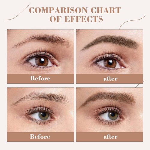 Light Brown Eyebrow Pencil - Waterproof Microblading Eyebrow Pen, Long Lasting, Natural Eyebrow Makeup (2 Pack)