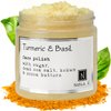 Nabila K - Turmeric & Basil Face Polish - Exfoliating Face Wash - For Acne & Dry Skin - Reduce Redness - Moisturizing & Nourishing Skin Care - Face Cleanser - Gentle for All Skin Types - Vegan - 5 oz