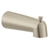 Moen Eva Replacement Tub Diverter Spout for Bathroom Shower Faucet with Slip Fit Connection, Brushed Nickel - Ideal for Water Delivery, 3853BN, Brushed Nickel