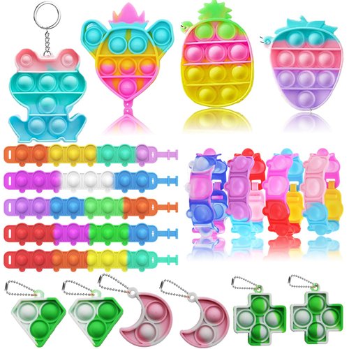 Taulaap 115 Pcs Pop Party Favors for Kids, Treasure Box Toys for Classroom Prizes, Pinata Stuffers, Goodie Bag Filler, Treasure Chest, Carnival Bulk Small Toys, Easter Basket Egg Fillers