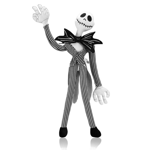 illuOKey Jack Skellington Plush Doll Nightmare Before Christmas Toys - 20 Inches Pumpkin King Plush Stuffed Baby Dolls (Black)