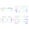 Uranian Holographic Eyeliner Stickers Temporary Self-adhesive Eyeshadow Sticker for Women Girls Spider Web Stars Eyelid Tape Wing Eye Makeup Stickers for Halloween Carnival Club Festival Party (Set 3)
