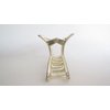 Generic Long art deco gold metal gray crystal hair claw clip for medium fine hair