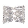 Ruihfas Delicate Women Girls Easy Stretch Pearls Combs Beaded Hair Comb Jewelry Double Clips (White)