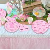 Gift Boutique 96 Pcs Pajama Party Supplies Tableware Set Paper Plates Cups Napkins Girls Pajamas Mask Sleepover Slumber Disposable Dinnerware Serve 24
