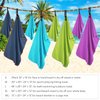 HOEAAS 2 Pack Microfiber Travel Towel, Quick Dry Towel Gym Towels Beach Towel Super Absorbent Compact Lightweight Camping Towel Workout Sports Sweat Towel for Beach, Swim, Yoga, Pool, Backpacking