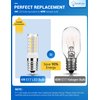 JandCase Microwave Light Bulbs Under Hood, Ceramic E17 LED Bulbs 40 Watt Equivalent, Daylight White 6000K Appliance Bulbs for Refrigerator,Microwave, Oven, Stove Hood, Non-Dimmable, 2Pack