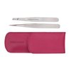 Tweezerman Petite Tweeze Set with Pink Case Model No. 4048-PKR, Leather