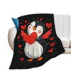 Penguin Blanket Penguin Fleece Throw Blanket Super Soft Warm Cozy Fuzzy Plush Penguin Blanket Gifts for Girls Boys Kids Room Decor 40"X50"