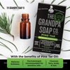 Pine Tar Bar Soap by The Grandpa Soap Company | The Original Wonder Soap | 3-in-1 Cleanser, Deodorizer & Moisturizer | 4.25 Oz. Each – 3 Pack