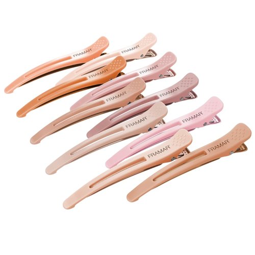 Framar Neutral Hair Clips 10 pack – Professional Hair Clips for Styling Sectioning, Salon Hair Cl...