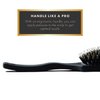 Boar Bristle Brush Set by Everlong, Boar Hair & Nylon Mix Paddle & Mini Brush Duo, Add Shine and Stimulate Scalp, Regular & Travel Size, Safe for Hair Extensions & Wigs