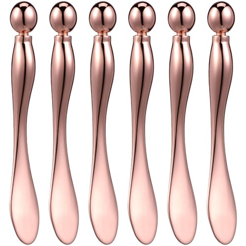 6 Pcs Metal Eye Cream Applicator Eye Roller Tool Eye Cream Applicator Stick Facial for Reducing P...