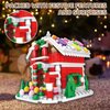 Christmas Blocks, Gingerbread House Building Blocks 322PCS DIY Brick Christmas Pen Holder for Boys Girls 6-10 Years Old Compatible with Lego