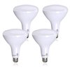 Bioluz 4 Pack Brightest BR40 LED Light Bulb - 90 CRI Instant ON 5000K Daylight Light Bulbs 16W 1400 Lumen Led Bulbs Indoor & Outdoor Lighting Smooth Dimmable Lightbulb UL Listed Title 20 Compliant