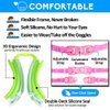 EverSport Kids Swim Goggles, Pack of 2 Swimming Goggles for Children Teens, Anti-Fog Anti-UV Youth Swim Glasses Leak Proof for Age4-16