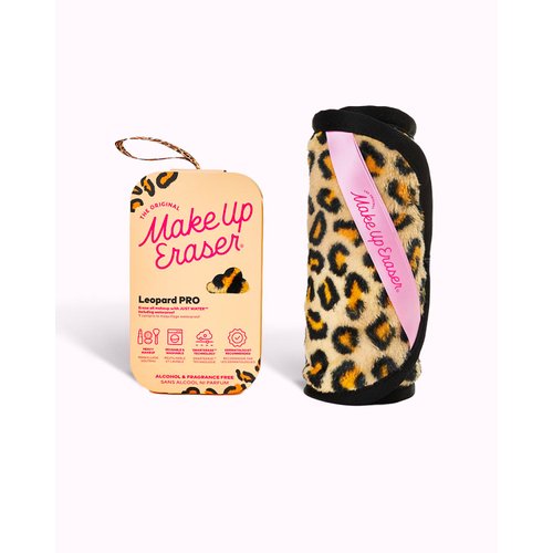 The Original MakeUp Eraser PRO, Effortlessly Remove All Makeup Using Only Water, Including Waterproof Mascara, Eyeliner, Foundation, Lipstick, Sunscreen, and More! Leopard, 1ct.
