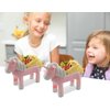 Vezna Home Goods Unicorn Taco Holder - Kids Plate with Divider Holds 2 Shells for Fun Taco Tuesday Party - Novelty Taco Stand Serving Tray, Funny White Elephant Gift for Adult Taco Lovers