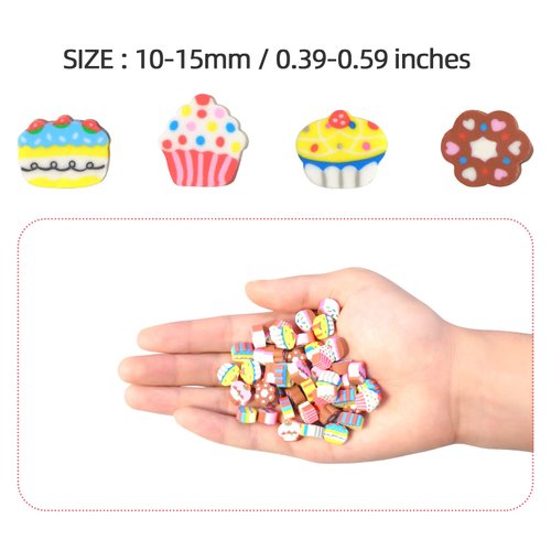 300 Pieces Mini Cupcake Eeasers for Kids Bulk, Mini Cute Kids Pencil Erasers Assortment Novelty Eeasers for Party Favor, Home School Work Rewards and Gift Filling (Cupcake)
